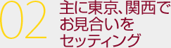 主に東京、関西でお見合いをセッティング
